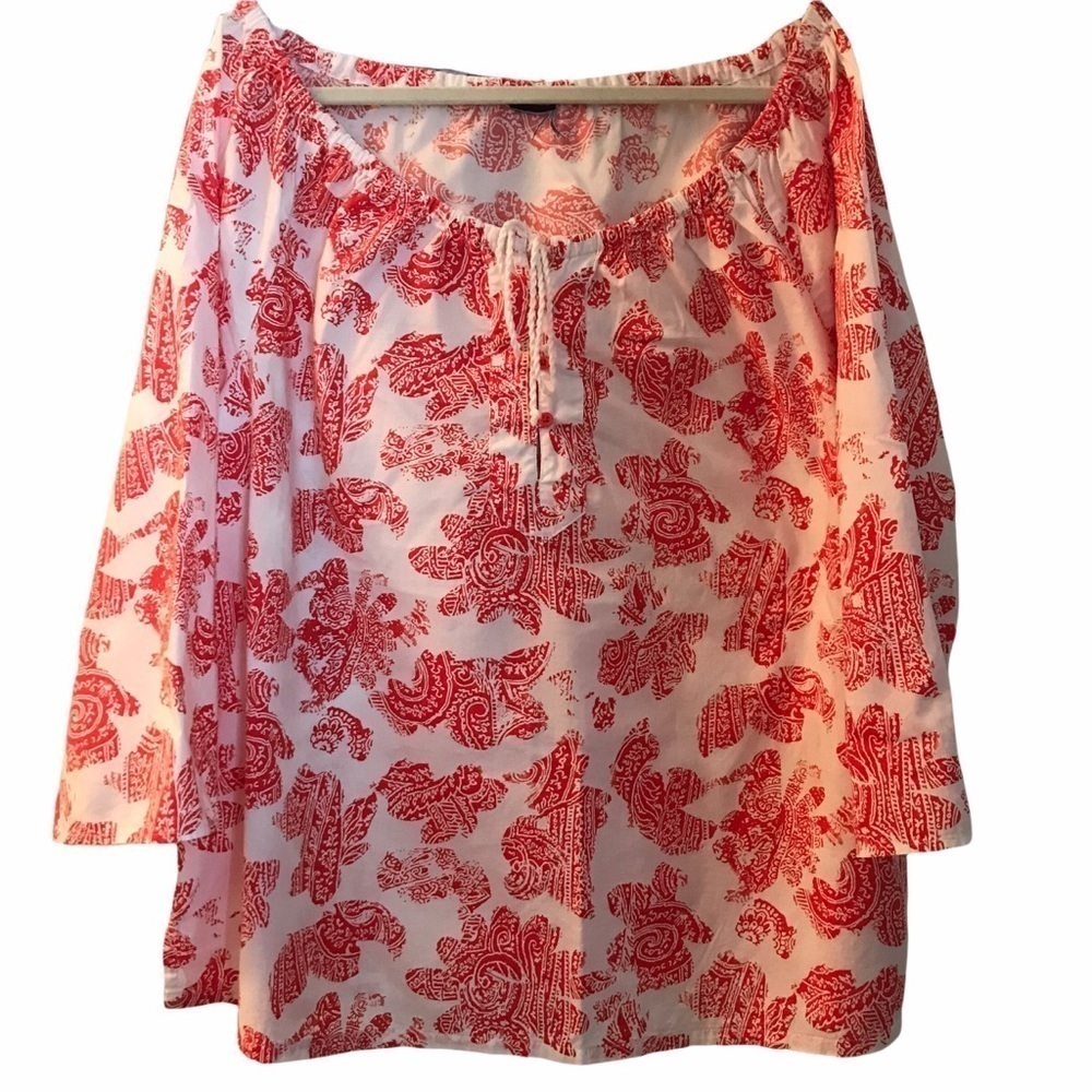 Slightly Off Shoulder Patterned Top/Tunic
